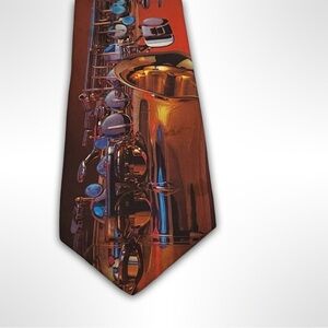 Ralph Marlin 1994 Saxophone Tie. EUC.